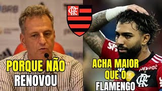 Presidente do Flamengo explicou por que não renovou com Gabigol [upl. by Eynenihc]