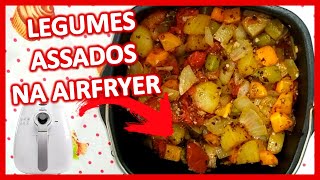 COMO FAZER LEGUMES ASSADOS NA AIRFRYER Fácil e saudável SHORTS 🍅🥕 [upl. by Adnol]