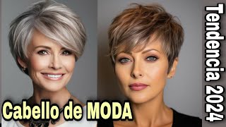 CABELLO DE MODA TENDENCIA 2024 NUEVOS Cortes de Pelo PIXIE A MIDI MUJER de 4070 años [upl. by Elodea420]