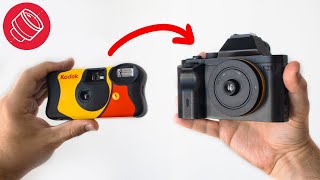 How to Make a Lens from a Disposable Camera 90s film look [upl. by Kcirde]