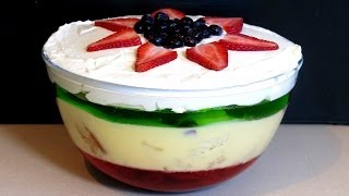 How To Make Homemade Christmas Trifle  The Easiest Recipe Ever [upl. by Vachill]