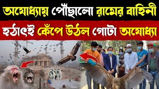 হঠাৎই অযোধ্যায় পৌছালো জটায়ুর বাহিনী কোথা থেকে এলো এই বিলুপ্ত প্রাণী  Vulture Group In Ayodhya [upl. by Amliv]