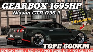 😱LA MEJOR GEARBOX PARA EL NISSAN GTR 35 CAR PARKING MULTIPLAYER 🤫😱💥 [upl. by Herman403]