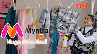 Huge Myntra Sale Haul  starting from ₹174  Try on Haul  Debotry Ganguly myntrahaul [upl. by Roswald]