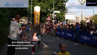 Ziel Bambinilauf bei Bunerts Lichterlauf 14092024 [upl. by Jago]