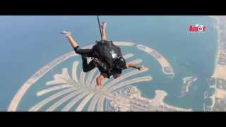 SkyDive Dubai Charity  The Palm Jumeriah  Palestine [upl. by Chemaram797]