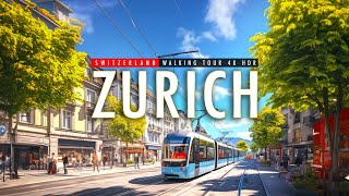 Zurich Streets and Sights A Relaxing Walking Tour Experience 4K50fps  European Walking Tours [upl. by Hildegarde]