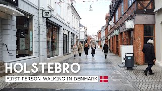 A walk around Holstebro first person walking i HD [upl. by Aletse876]