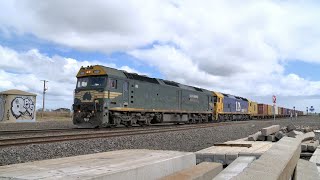 7902V Pacific National Mildura Container Train At Gheringhap 6102023  PoathTV Railways [upl. by Ellebyam]