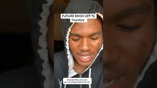 MASK OFF 🎭🎭 FREESTYLE COVER officialfuturevideos music youtubeshorts trending hiphop rap [upl. by Nairod]