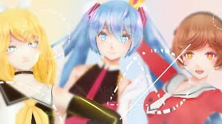 【初音ミク 鏡音リン 咲音メイコ】 「ポリリズム Polyrhythm 」Perfume【VOCALOID COVER原创PV付】 [upl. by Odraode]