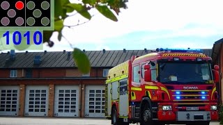 HLF 1010 malmö räddningstjänsten syd brandbil i utryckning feuerwehr einsatzfahrt [upl. by Tedi713]