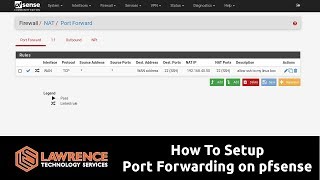 How To Setup Port Forwarding on pfsense 24 [upl. by Eedia]