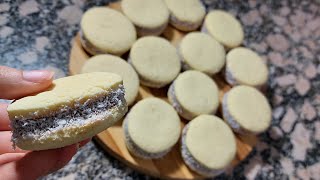 Alfajores de maicena  receta súper fácil [upl. by Ornie]