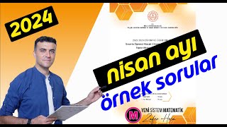 LGS Nisan 2024 Matematik MEB Örnek Sorular ve Çözümleri [upl. by Nesnej287]