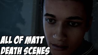 Until Dawn All of Matt Death Scene Obviously Spoilers [upl. by Reklaw]