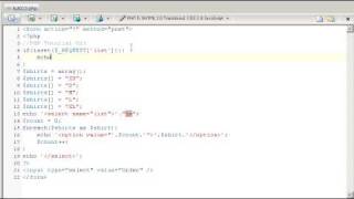 PHP Tutorial 013 Using Foreach in forms [upl. by Desirea]