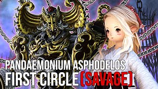 【FFXIV】「WHITE MAGE」P Asphodelos SAVAGE  The 1st Circle P1S [upl. by Ellenehs]