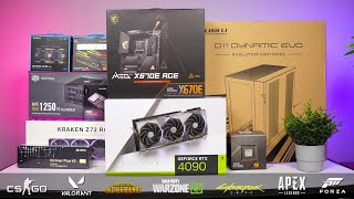 5000 275K RTX 4090 4K Gaming PC Timelapse Build Tested in 9 Games 4K Ultra Settings [upl. by Nywrad]