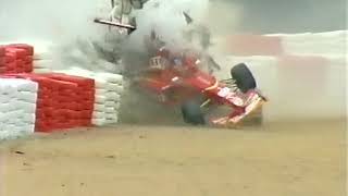 Jacques Villeneuves Crash At The 1998 Belgium Grand Prix Qualifying [upl. by Sixel665]