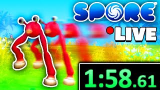 Can I Beat Spore as the FASTEST Species LIVE [upl. by Renaldo413]