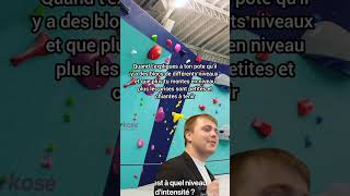 Quand texpliques ton pote les niveaux en escalade grimpe arkose bloc escalade memes [upl. by Ihtak397]