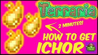 How To Get Ichor In Terraria  Terraria 1449 [upl. by Salli56]