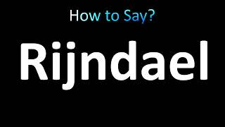 How to Pronounce Rijndael correctly [upl. by Leipzig779]