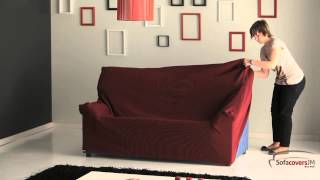 How to install a elastic sofa cover [upl. by Hgierb]