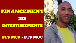 BTS MCO Gestion  BTS MUC Gestion  Le financement des investissements  Cas Ide [upl. by Noyahs743]