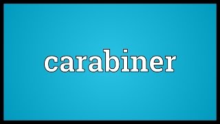 Carabiner Meaning [upl. by Ha]