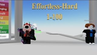 Master Difficulty Chart Obby EffortlessHard 1100 [upl. by Amek]