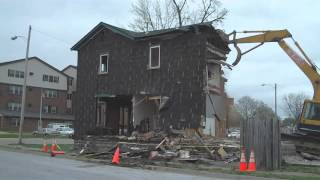 Miamisburg Ohio Ferry Street House Demolition 2011 [upl. by Ecined]