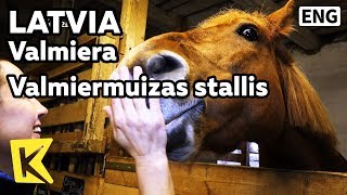 【K】Latvia TravelValmiera라트비아 여행발미에라발미에르무어자스 마구간Valmiermuizas stallisStableHorse [upl. by Redmer]