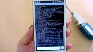 USB OTG UART RS232 HyperTerminal Tester for Android [upl. by Azmah]