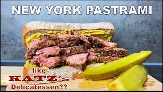 New York Pastrami easy recipe to make KATZ DELIs favorite at home [upl. by Ttocs880]