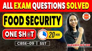 Food Security In India Class 9  ONE SHOT  CBSE 09 Economics Final Exam [upl. by Fons392]