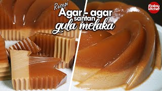 Resepi agar agar santan gula melaka  Sedap Tanpa Telur [upl. by Aratehs]