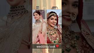 yrkkh wedding look ❣️newshorts abhira akshara naira akshara arohi ruhi muskan [upl. by Acinnor226]