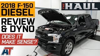 2018 Powerstroke Diesel Ford F150 Official Review Dyno and Walkaround  The Haul [upl. by Atelahs]