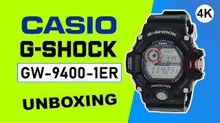 Casio GShock Rangeman GW94001ER Unboxing 4K [upl. by Gertrude631]