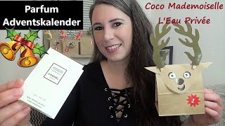 Parfum Adventskalender 1Tag CHANEL  Coco Mademoiselle L’Eau Privée Review [upl. by Anekam649]