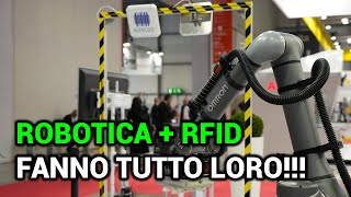 ROBOT COLLABORATIVI  PORTALI RFID  Alfacod al BiMu come Omron Solution Partner [upl. by Nawuj89]