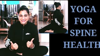 yoga for sipnal healthyoga for beginnersyoga for back painyoga for winteryoga at homeshiprapal [upl. by Jennette]