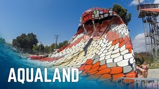 Water Slides at Aqualand El Arenal Mallorca [upl. by Jecon]