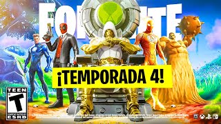 ASI SERA LA TEMPORADA 4 CAPITULO 5 DE FORTNITE   FORTNITE X MARVEL Skins Pase Armas Zombies [upl. by Nairam]