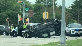 RAW Madison police respond to overturned car near Odana and Whitney Way [upl. by Aurelie110]