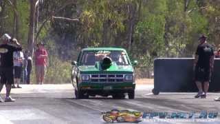 CHEVY S10 V8 UTE SETS A NEW PB 873  152 MPH APSA PRO STREET SHOOTOUT BENARABY RACEWAY [upl. by Ayidah954]