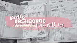 🥰 Weekly DASHBOARD  1st Week in A6 Common Planner  Ideas for 2024 Planning System [upl. by Devlin738]