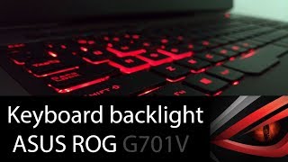 How to adjust keyboard backlight on ASUS ROG Gaming Laptop [upl. by Osnerol]